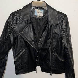 Cecico women’s faux leather jacket.